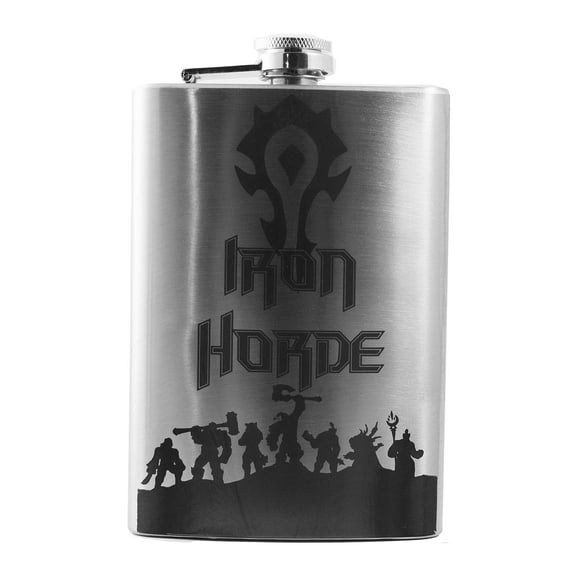 Hip Flask Plus 8oz Iron Horde Flask - Leak-Proof & Powerful Design
