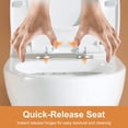 thumbnail image 3 of HOROW One Piece Toilet,1.28 GPF,12'' Rough-in Single Side Flush Ceramic MAP 800g,with Soft Closing Seat, 3 of 13
