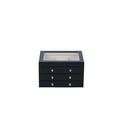thumbnail image 3 of Glass Lift Top Black Jewelry Box, 3 of 7