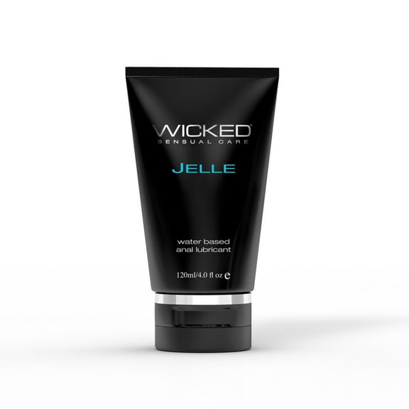 Wicked Jelle Anal Water Based Personal Lubricant, Original, 4 oz,Water Based,Gel