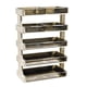 thumbnail image 3 of Organizador de encimera de cocina de plástico desmontable, multifuncional, para almacenamiento de alimentos, para dormitorio, baño, escritorio, color blanco crema, 5 niveles, 3 of 13