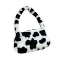 thumbnail image 2 of Zhaomeidaxi Women Leopard Print Shoulder Bag Fluffy Plush Clutch Faux Fur Handbag Tote Bag, 2 of 8