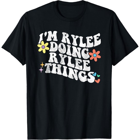 Retro Groovy Im RYLEE Doing RYLEE Things Funny Mother's Day T-Shirt