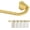 Gold, variant on Silver Curtain Rods for Windows 28 to 60 inch, 5/8 inch Adjustable Wrap Around Blackout Curtain Rods for Bedroom & Outdoor