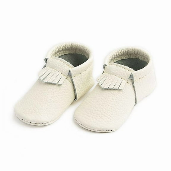 Freshly Picked First Pair Blanc City Moccasin Baby Shoe Size 1