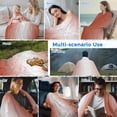 thumbnail image 5 of Red Ombre Cooling Blanket, Lightweight Breathable Summer Throw Blanket with Double Sided Cold Effect, Modern Gradient Abstract Art Picnic Beach Blankets Bed Sheet for Hot Sleepers 50"x60", 5 of 8