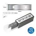 thumbnail image 5 of RANMEI 10Pcs Square 50X 12 X1.5Mm Carbide Inserts Cutter Blades Paint Scraper Blades Tool Parts And Accessories Carbide Inserts Cutter, 5 of 9