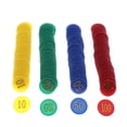 thumbnail image 4 of Contadores de Plástico Sunnimix 160 Piezas Fichas de Juego Color Azul Rojo Amarillo Verde, 4 of 8