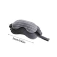 thumbnail image 2 of Travel Neck Pillow 2 in 1 with Eye Mask U Shaped Memory Foam Pillow for Airplane Car Office Nap Support Rest, 2 of 6