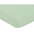 thumbnail image 2 of Sweet Jojo Designs Woodsy Coral Green and Grey 4 Piece Crib Bedding Set, 2 of 6