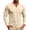 Beige, variant on SUYIDA Men's Solid Color Button Top, Long Sleeve Casual Tee, Everyday Wear Comfortable Shirt