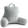 thumbnail image 5 of Nestl Reading Pillow for Kids & Teens, Small Backrest Pillow with Arms, Shredded Memory Foam Bed Rest Pillow, Silver Gray, 5 of 7
