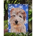 thumbnail image 3 of Norfolk Terrier Winter Snowflakes Garden Flag, 3 of 5