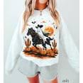 thumbnail image 2 of Retro Halloween Spooky Season Sweatshirt Trendy Ghost Sweatshirt, 2 of 5