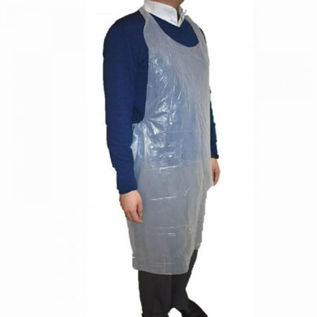 

100/PCS Disposable Transparent Plastic Apron PE Waterproof And Oilproof Apron