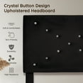 thumbnail image 3 of LEGAHOME Twin Size Upholstered Platform Bed, New Upgraded Twin Bed Frame with Rivet Decoration Headboard, Modern Single Bed, No Box Spring Needed, Black, 3 of 8