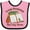 Pink and Black, variant on Inktastic Future Bookworm Like My Mom Boys or Girls Baby Bib