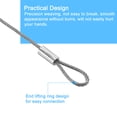 thumbnail image 4 of Uxcell 10Pack Cable de lanyard, Cable de acero inoxidable recubierto de vinilo de 50cmx1.5mm con bucles de seguridad, plateado, 4 of 5