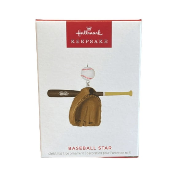 Hallmark 2023 Keepsake Baseball Star Christmas Ornament New with Box