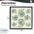thumbnail image 4 of Stupell Industries Rustic Lodge Organic Saltwashed Shells Black Floating Frame Canvas Art, 18 x 18, by June Erica Vess, 4 of 8