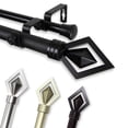 thumbnail image 2 of Crystal Adjustable Double Curtain Rod, 2 of 5