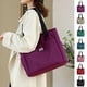 thumbnail image 1 of Bolso Tote de lona para mujer - Bolso mensajero de nylon de gran capacidad con correa al hombro para trabajo y viajes, 1 of 1
