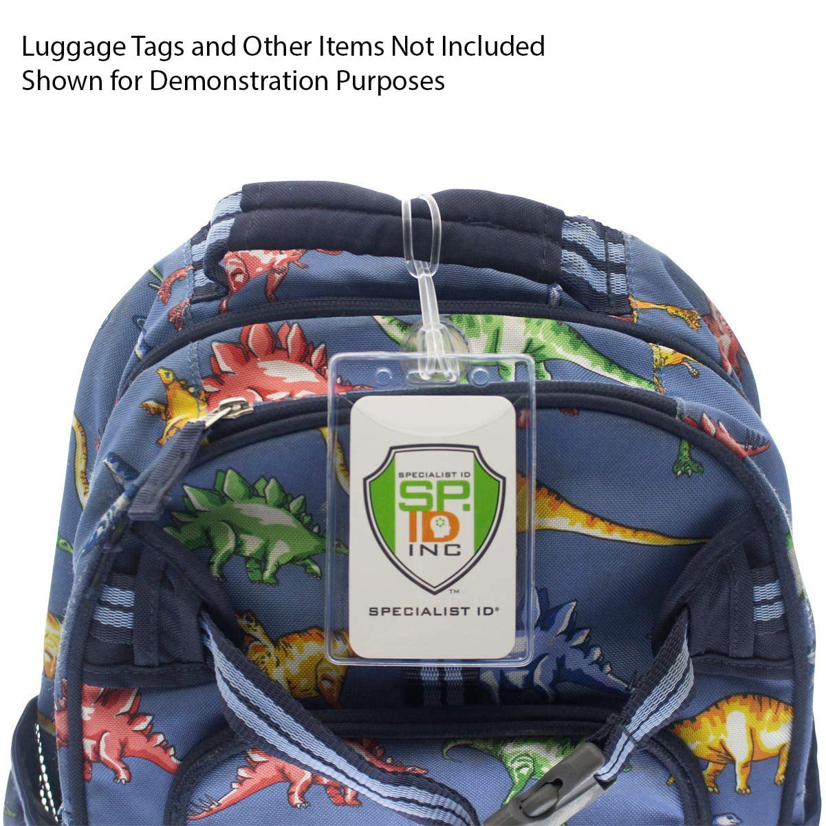 clear plastic loop strap for luggage tag