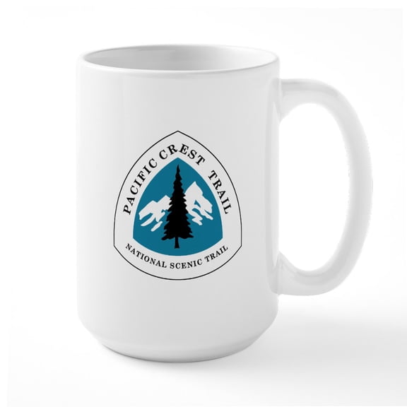 CafePress - Pacific Crest Trail, California Large Mug - 15 oz Ceramic Large White Novelty Mug