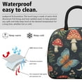 thumbnail image 3 of Obrewu Mushroom Butterfly Pattern Lunch Bag for Adult, Insulated, Leakproof, Oxford Cloth, 3 of 7