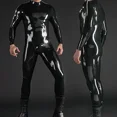 thumbnail image 2 of Mono de látex de caucho natural negro para hombre, traje deportivo, para cosplay, con cremallera en los hombros de 0,4 mm, tallas S a XXL, 2 of 3