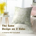 thumbnail image 5 of Chinoiserie Flowers Throw Pillow Covers 20x20 Inch, 2 Pcs Vintage Green Floral Decorative Pillowcases Double-Sided Square Cushion Cover for Couch Sofa Bed Outdoor Home Decor, 5 of 6