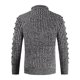 thumbnail image 1 of Gibobby Suéter cuello de tortuga hombre Suéter de Cuello Alto Ajustado para Hombre Suéter de Punto con Estampado de Giro Informal(Gris oscuro,XG), 1 of 3