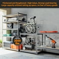 5Tier ZShaped Storage Rack Metal Shelving Unit, HeavyDuty Shelves
