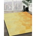 thumbnail image 2 of Ahgly Company Indoor Rectangle Patterned Chrome Gold Yellow Area Rugs, 2' x 3', 2 of 6