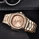 thumbnail image 4 of Reloj de cuarzo para hombre, relojes para hombre, relojes para hombre con diamantes de imitación, reloj de pulsera de cuarzo con diamantes dorados y cristales, reloj para hombre, 4 of 5