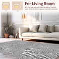thumbnail image 2 of ODIKA 2'x3' Machine Washable Non-Slip Area Rug, Elegant Black & Design High Traffic Rug, Black, 289300, 2 of 7