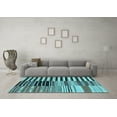 thumbnail image 3 of Ahgly Company Indoor Rectangle Southwestern Light Blue Country Area Rugs, 2' x 5', 3 of 4