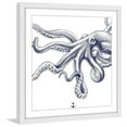 thumbnail image 2 of "Blue Octopus" Framed Painting Art Print, 12" x 1.5", 2 of 6