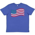 thumbnail image 3 of Inktastic Grunge American Flag Youth T-Shirt, 3 of 5