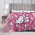 thumbnail image 5 of Hello Kitty Blanket, Super Soft Throw Blanket, Cozy Flannel Blankets For Boys Girls, Warm Blankets For Couch Sofa Bed, 50"X40", 5 of 9