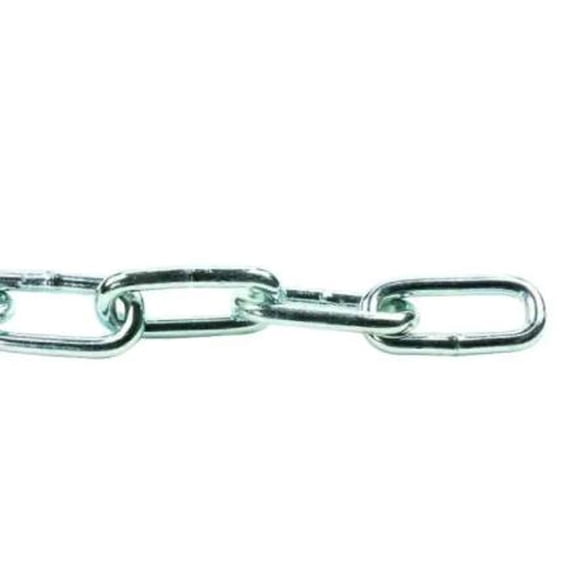 New 2/0 x 10 ft. Zinc Plated Steel Straight Link Chain