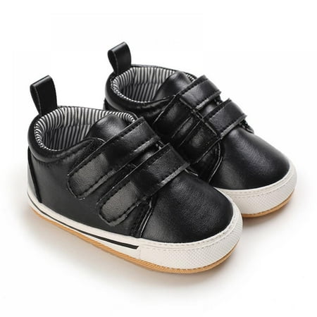 

Baby Boys Girls PU Leather Soft Rubber Sole Sneakers Kids Anti-Slip Infant Walking Shoes 0-18M