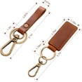 thumbnail image 2 of SURJDE 4 Pieces Leather Valet Keychain Leather Key Chain with Belt Loop Clip for Keys, 2 of 6
