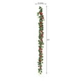 thumbnail image 3 of Efavormart 6 ft Red 20 Flowers UV Protected Silk Rose Garland Bendable Wire Vines Artificial Flower Garland, 3 of 11