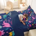thumbnail image 4 of Erosebridal Colorful Dinosaur 7-Piece Twin Bedding Sets,Cartoon Dino Bedding Comforter Set For Boys Kids Reversible, 4 of 7