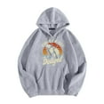 thumbnail image 1 of WEAIXIMIUNG Sweat à Capuche à Fermeture à Glissière pour Femmes, Décontracté, Col Rond, Imprimé Animal, Lettres Anglaises, 1 of 3