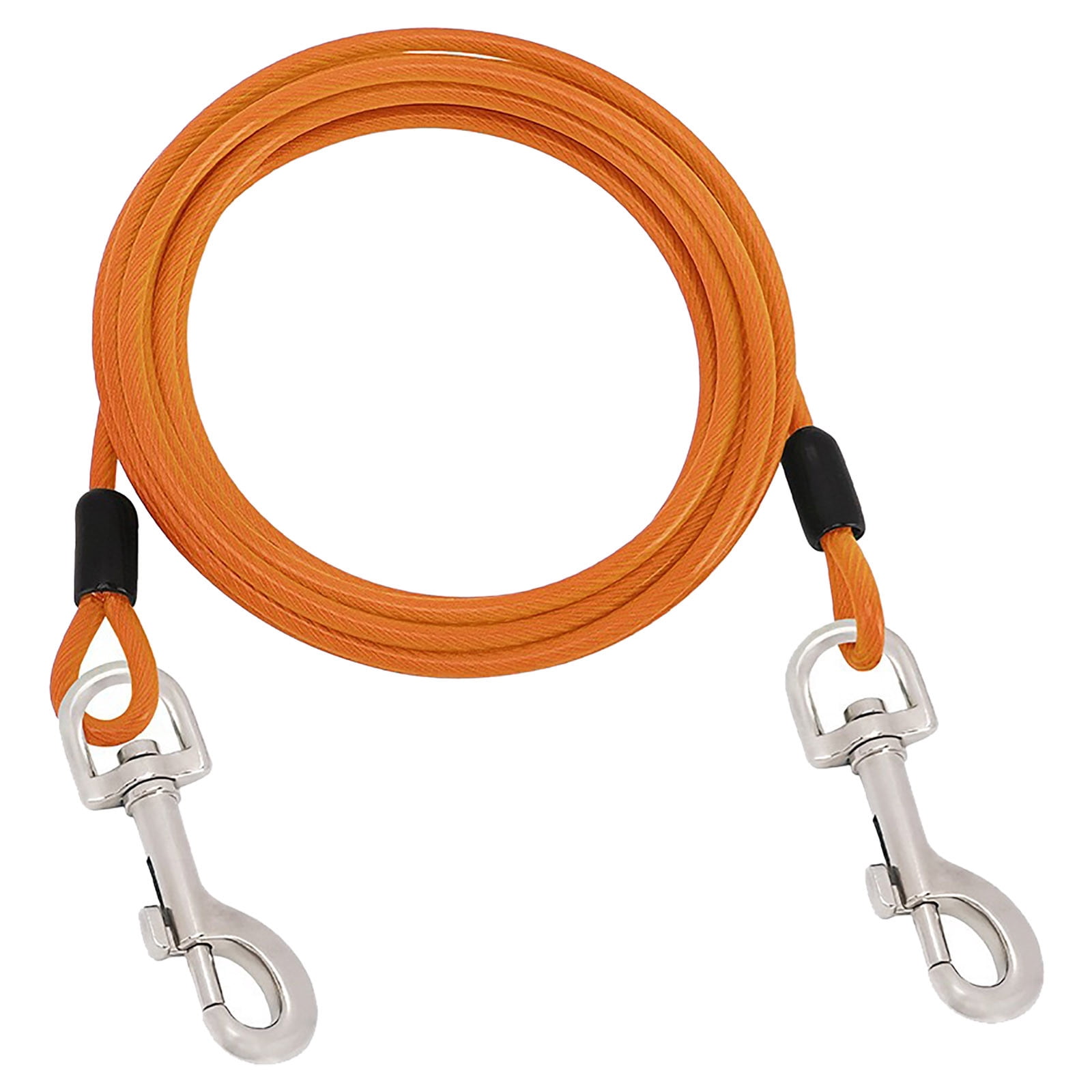 Laisse pour Chien 8M avec Clips Pivotants Chaînes pour Extérieur Jardin Camping 1 Pce