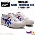 thumbnail image 1 of Onitsuka & Tiger SERRANO WHITE / DIRECTOIRE BLUE 1183B400 100 UNISEX NEW! F/S, 1 of 6
