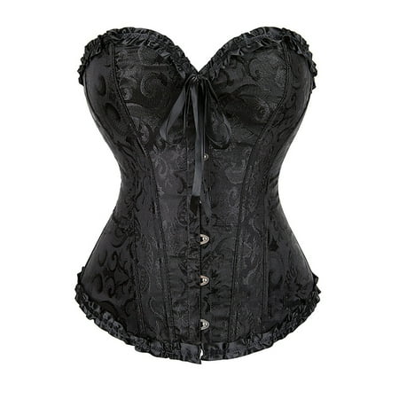 

Women Dress Corset Waist Girdle Lace Court Dress Waist Waist Girdle Lace Court Black XL
