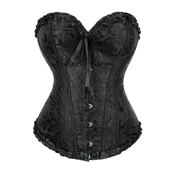 Fesfesfes Women's Shapewear Bodysuit Gothic Corset Waist Vest Girdle Lace Up Court Corset Clothes Sale
